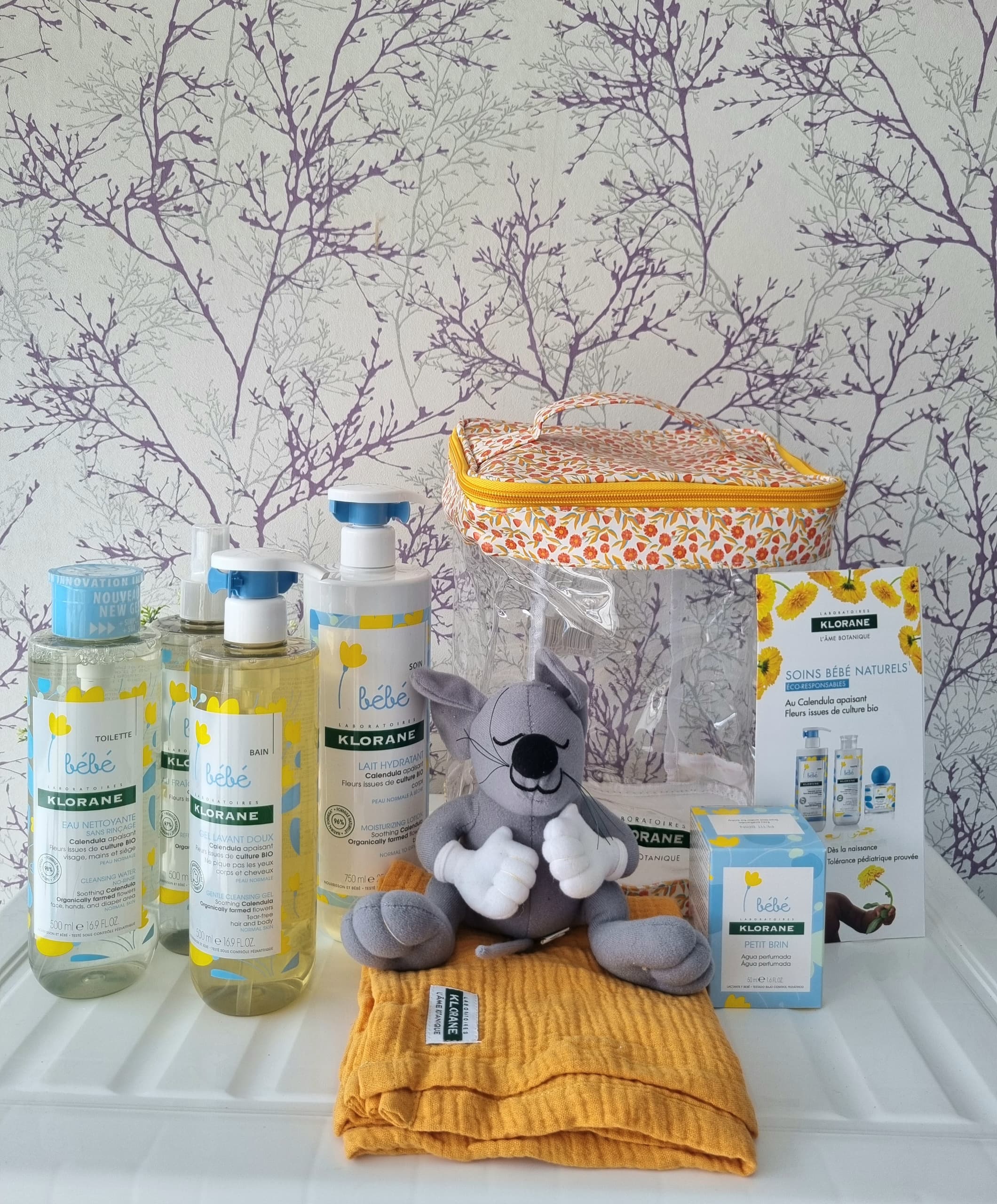 coffret de naissance krolane + trousse et doudou offert