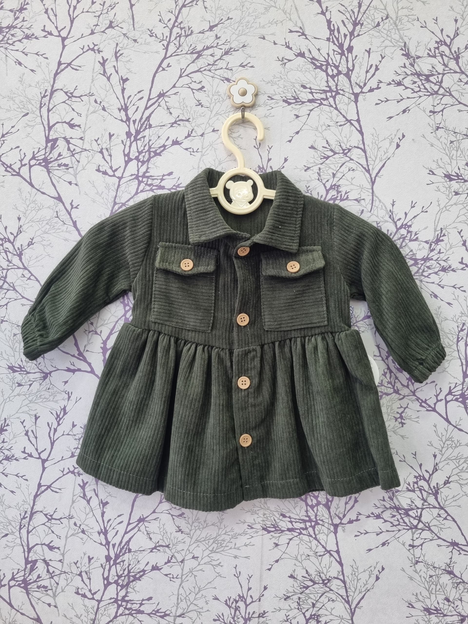 Robe trapèze en velours
