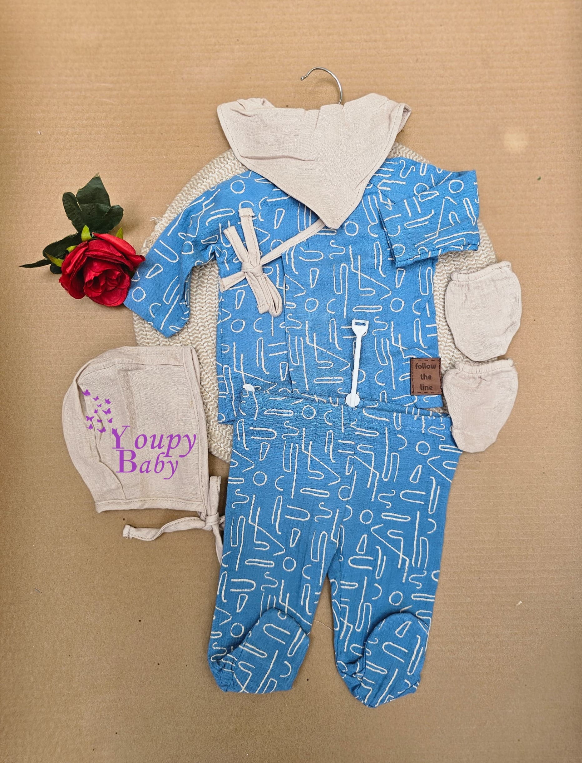 Ensemble naissance 5 pièces Garçon