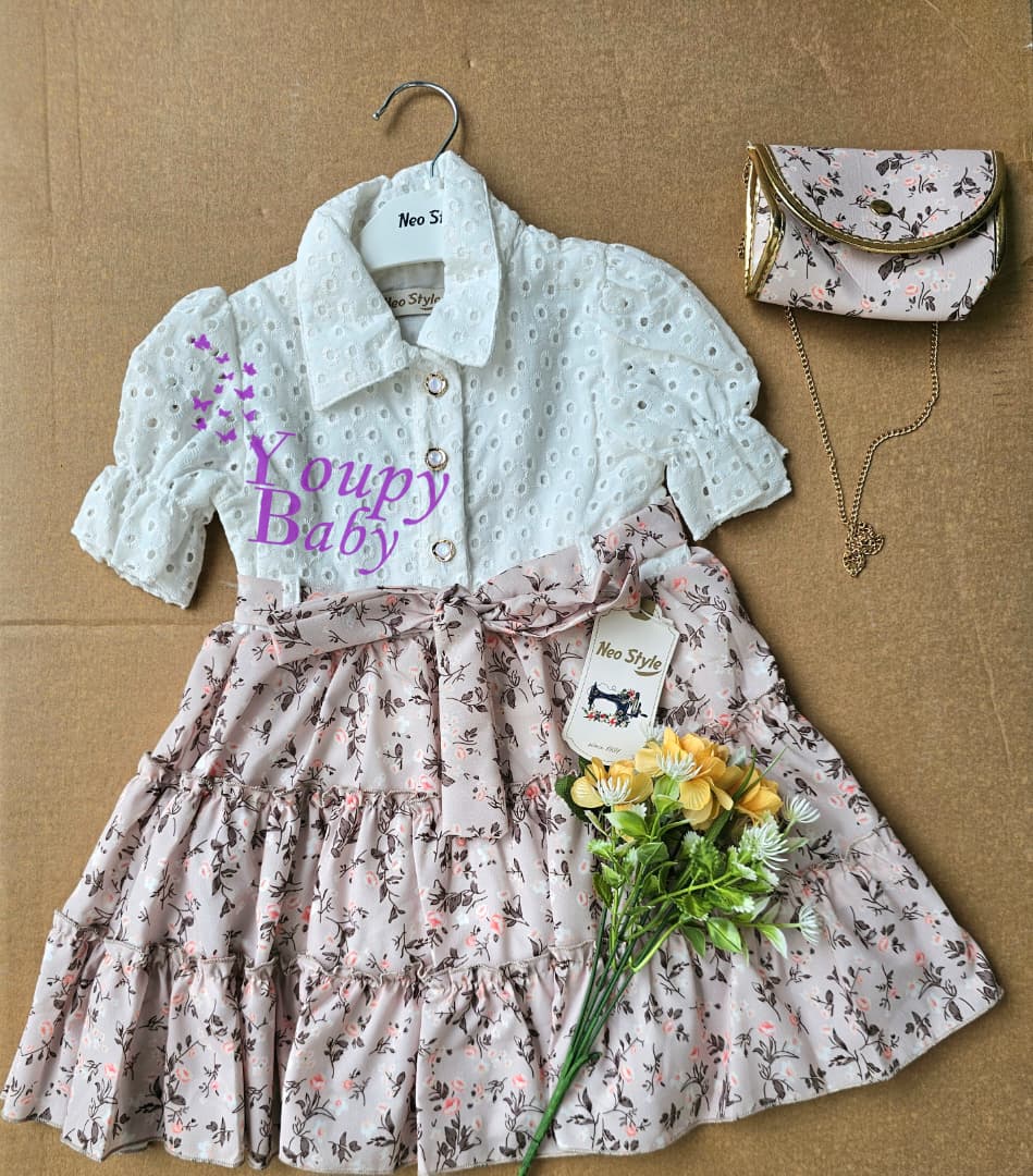 Robe de demoiselle d'honneur avec sac