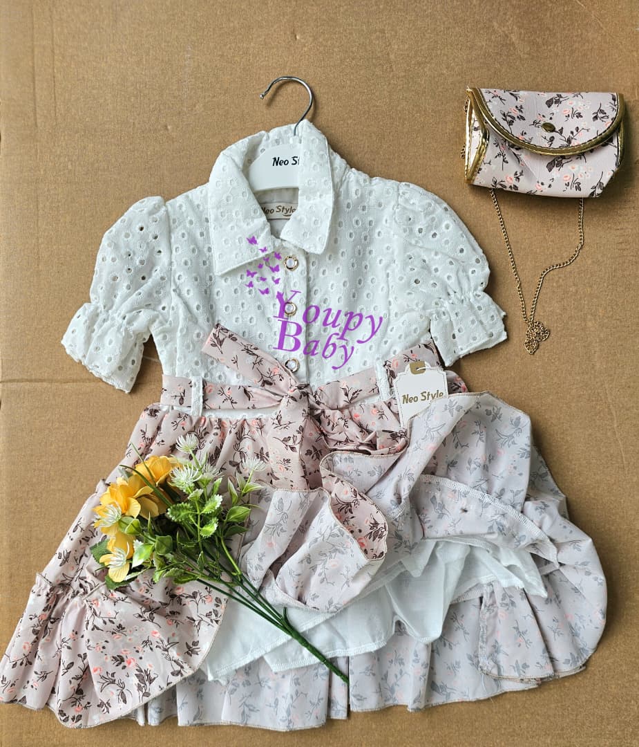 Robe de demoiselle d'honneur avec sac