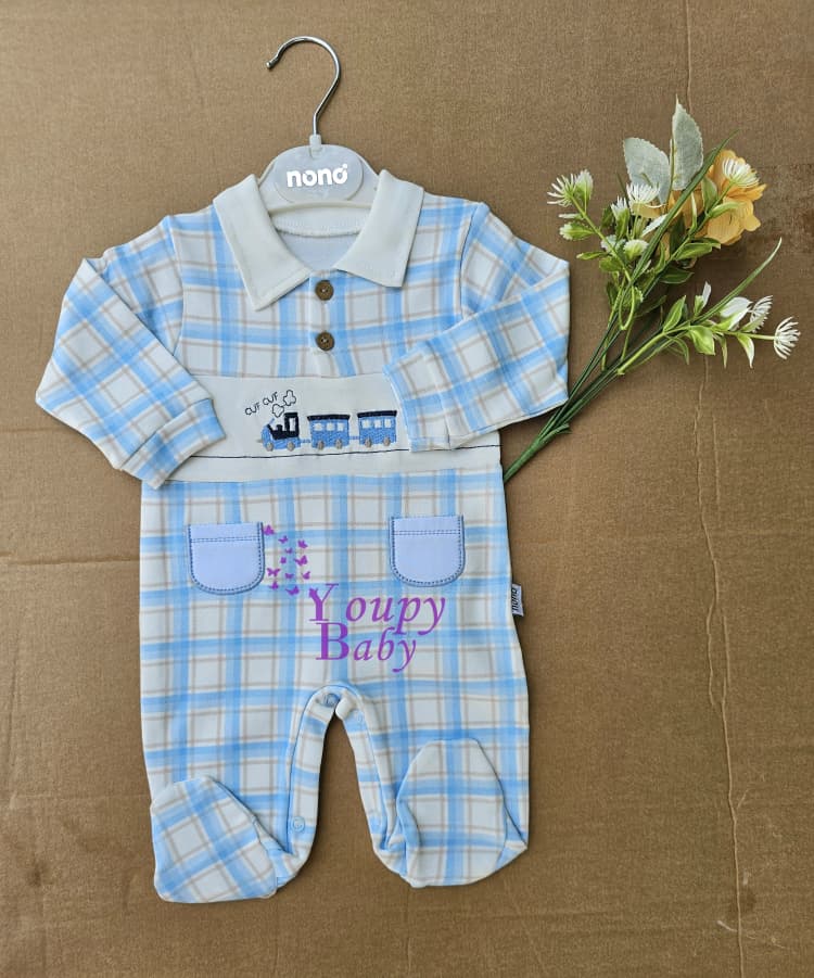 Grenouillère “motif voiture”