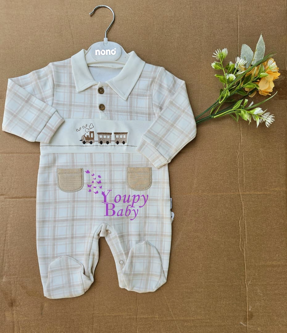 Grenouillère “motif voiture”