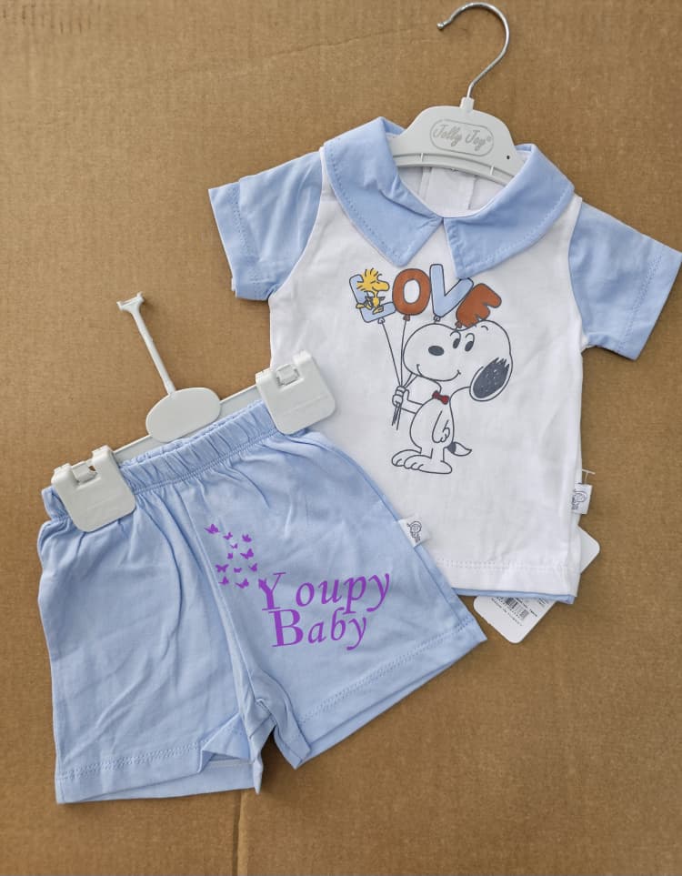 Ensemble bébé garçon – “Love & Snoopy”
