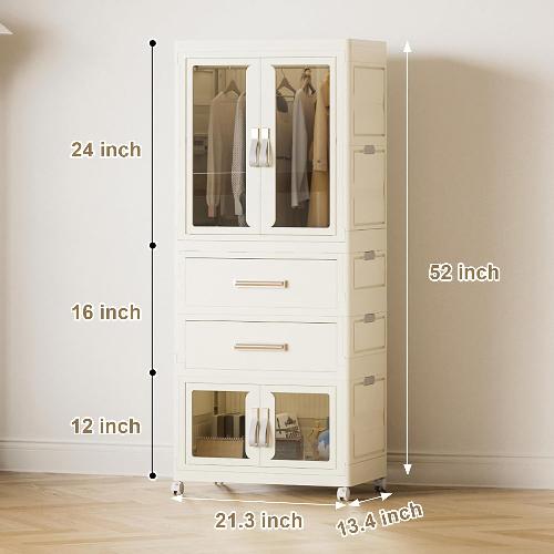 Armoire de rangement mobile et pliable