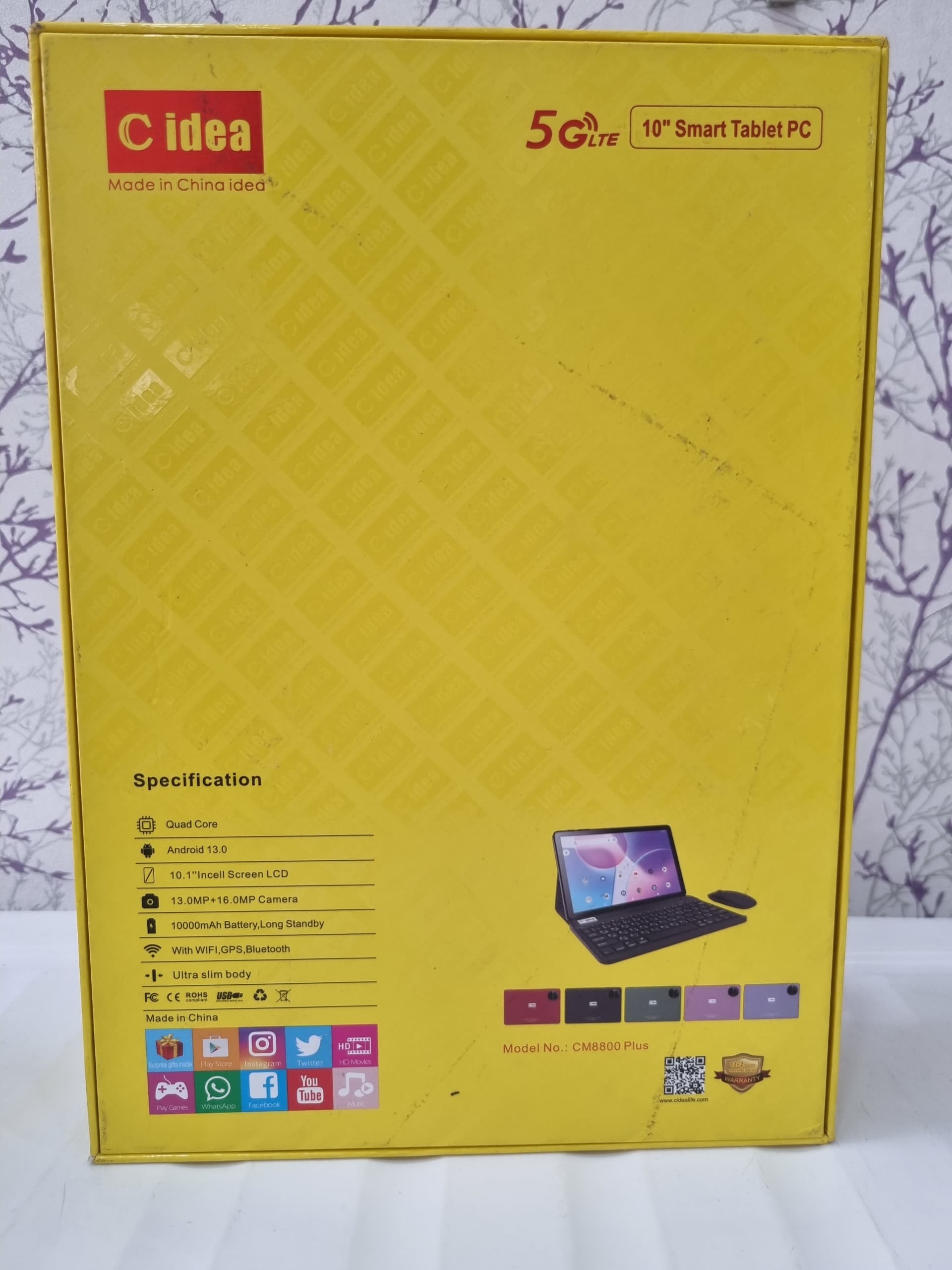 Tablette Cidea CM8800 Plus(5G) 512 GB