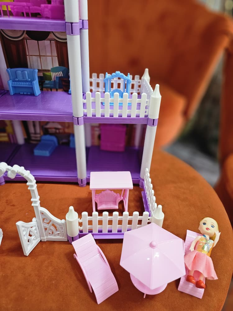 MAGNIFIQUE ENSEMBLE DE CONSTRUCTION DE MAISON DE POUPÉE 3+