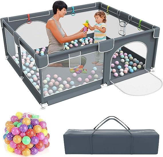 Parc pour bébé avec balles de jeu