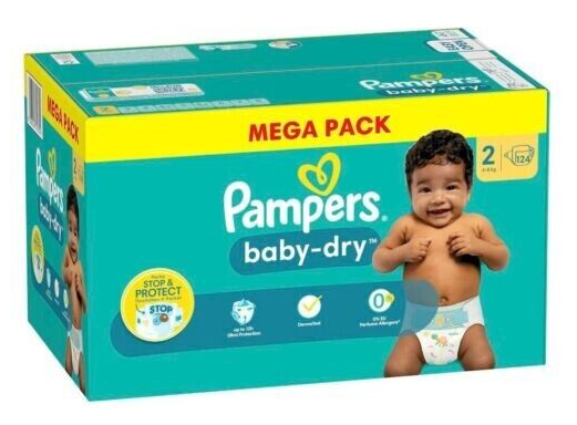 Couches Pampers 2(124 couches)